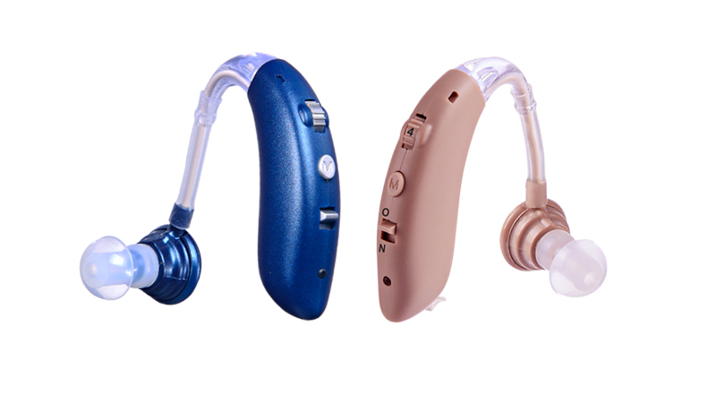   الزرقاء موضة BTE نوع جديد السمع القابلة لإعادة الشحن 